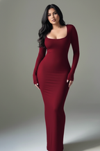 Chic Long Sleeve Black Bodycon