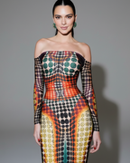 Backless Long Sleeve Bodycon Maxi