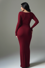 Chic Long Sleeve Black Bodycon