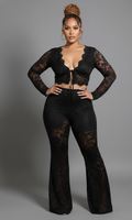 Lace Shirt Pants Co-Ord