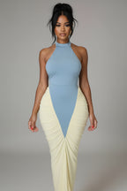 Elegant Halter Sheath Maxi
