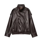 Modern Faux Leather Jacket