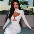 Long Sleeve Sheath Party Dress