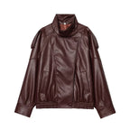 Modern Faux Leather Jacket