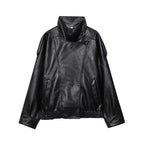 Modern Faux Leather Jacket