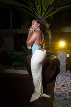 Elegant Halter Sheath Maxi