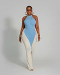 Elegant Halter Sheath Maxi