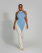 Elegant Halter Sheath Maxi