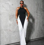 Elegant Halter Sheath Maxi
